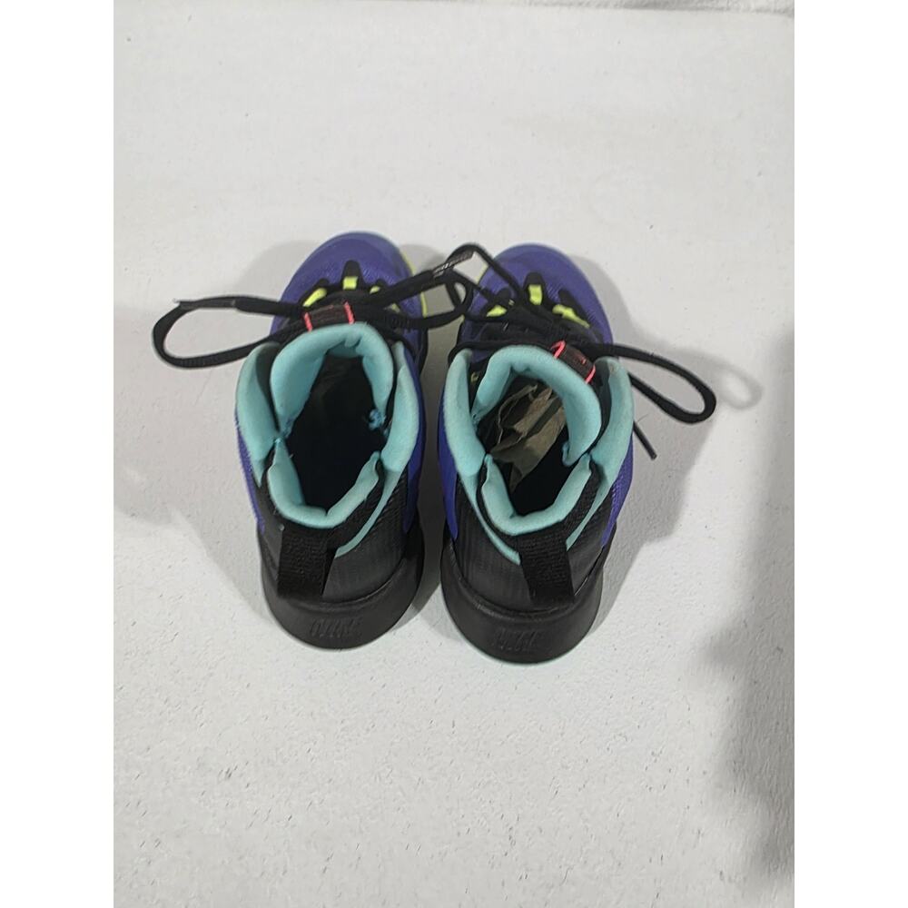 NIke Future Court 3 Basketball Shoes Purple Pink Teal AJ2615-500 Youth Size 2 - Picture 5 of 10
